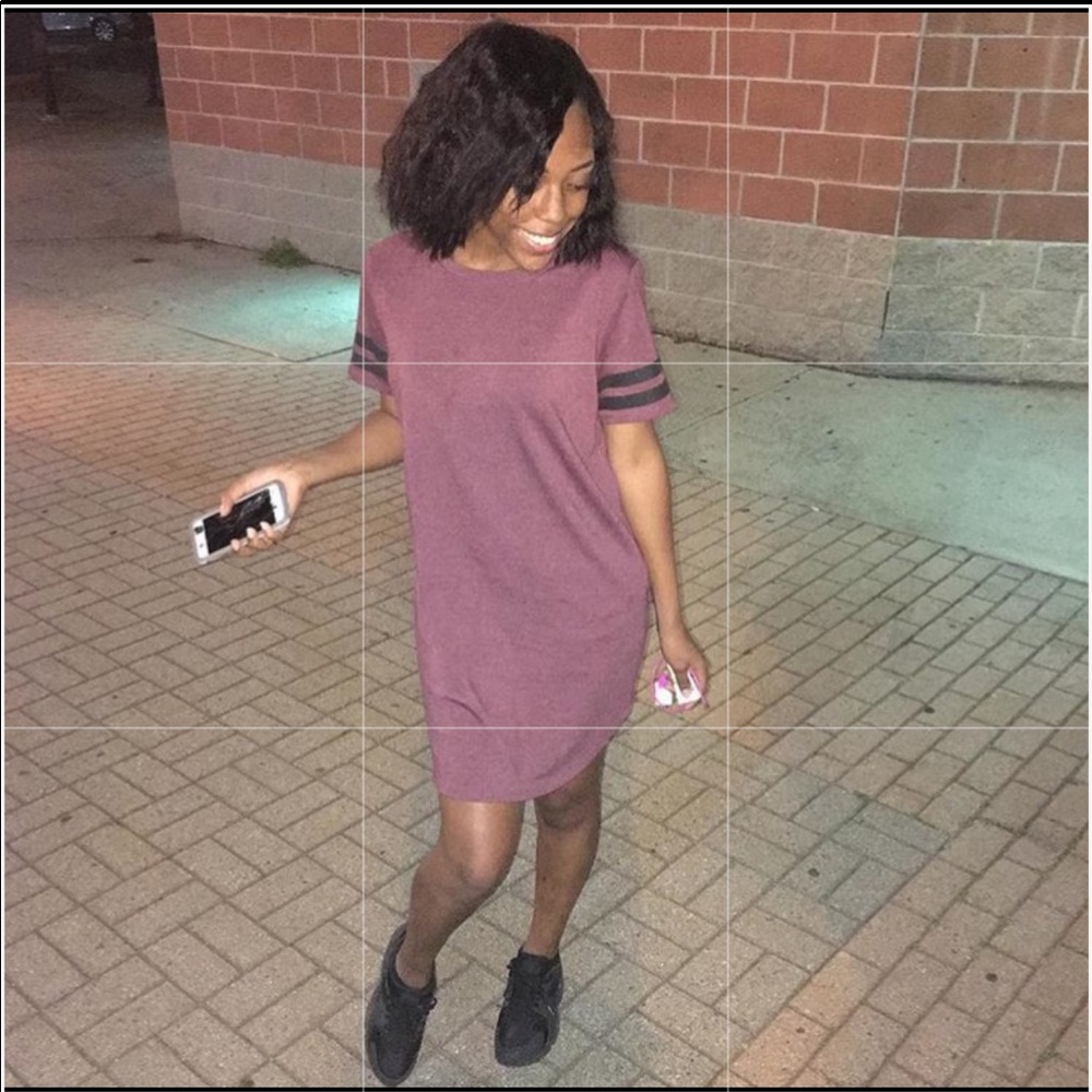 Forever 21 Burgundy Tee Dress